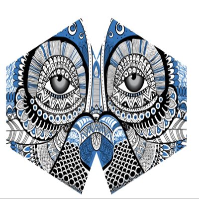 Ancient Wisdom Reusable Fashion Face Mask - Mystical Owl (Adult)