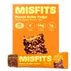 Misfits Vegan Protein Bar, Peanut Butter Fudge, Plant Based Low Sugar, High Protein Snacks with 15g Protein Per Bar, Low Carb, 1g Sugar, High Fibre, Healthy Snack, 15 x 50g bars (vegan) view 1