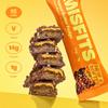 Misfits Vegan Protein Bar, Peanut Butter Fudge, Plant Based Low Sugar, High Protein Snacks with 15g Protein Per Bar, Low Carb, 1g Sugar, High Fibre, Healthy Snack, 15 x 50g bars (vegan) view 2