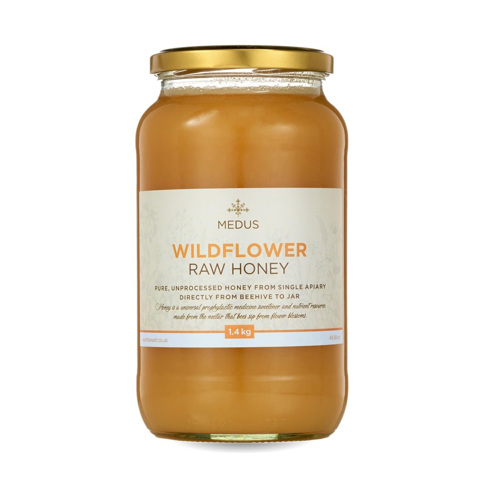 Earthbreath Wildflower Raw Honey 1.4kg 100% Pure, Raw & Natural Healthy Immunity Support No Artificial Additives