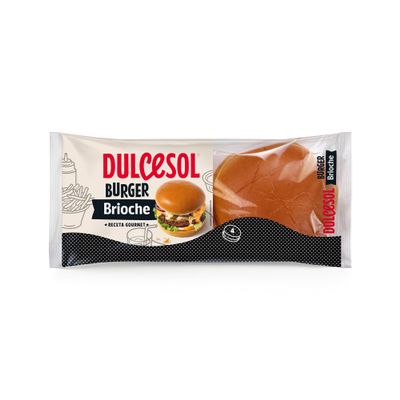 Dulcesol Brioche Burger Buns-340g (Pack of 2)