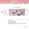 Lilind 3 Pack Face Masks, Comfortable Gift, Handmade in Europe, Breathable Soft Cloth, Reusable and Washable Covering, 100% Cotton view 4