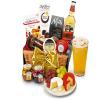 Downton Hamper with Cider - Pint Gift Set with Somerset Cider, Mature Cheddar, Organic Brie, Shortbread, Chocolates - Drink Gifts For Birthdays and Celebrations, from Regency Hampers view 1
