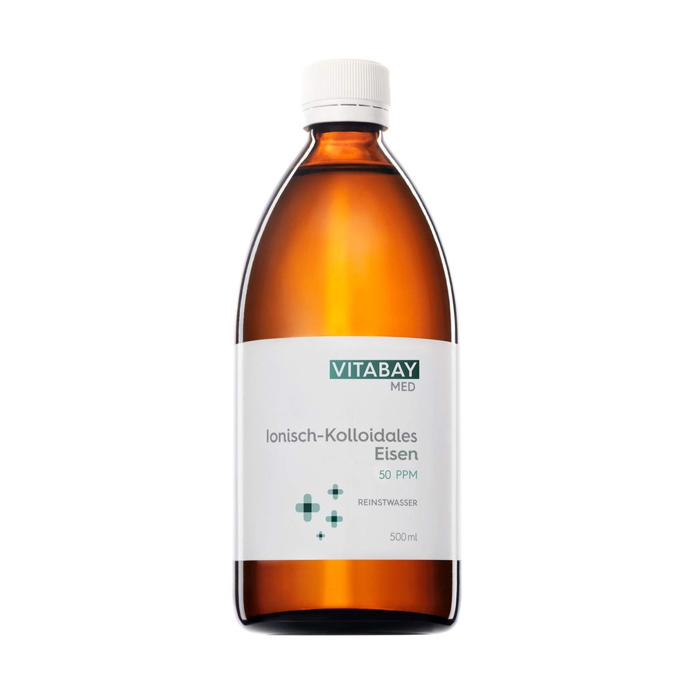 Colloidal Iron 50 PPM - 500 ml - Highly Concentrated (Purity Level 99.99%)