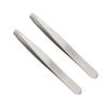 1.Angled Tip Precision Tweezers Salon-Quality Tweezers Brow Grooming, Facial Hair Removal Stainless Steel Tweezers Pack of 2 Professional Grade Tweezers view 1