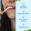 The Humble Co. Floss Picks (200 Count) - Plant Based Dental Floss Picks with Grip Handle for Superior Oral Care, Mint view 3