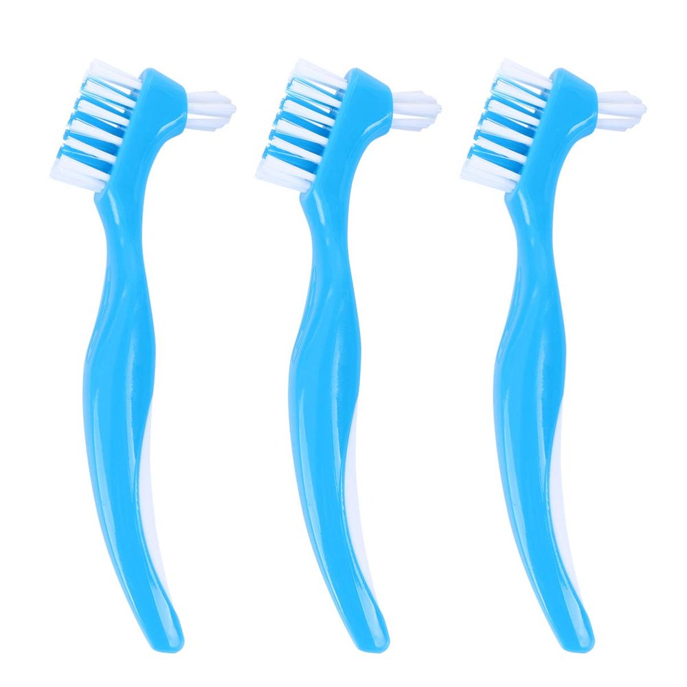 3pcs Brush False Cleaning Brush Care Brush Double Head Design for Travel Home