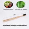 Bamboo Toothbrushes, Vegan Natural ECO Friendly Wood Toothbrush, Biodegradable Organic Bamboo Charcoal Tooth Brush, Pack of 6 6 Black-a view 4