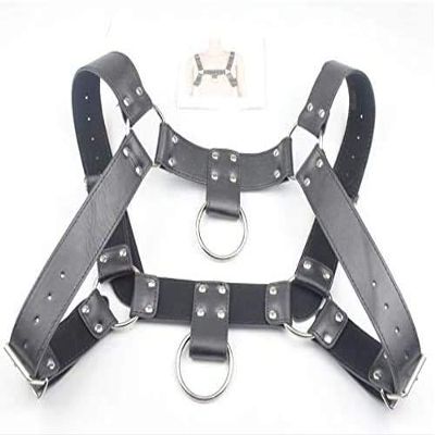 WSXKA Double-Loop Leather Clothing Sports Harness Correction Hunchback -123