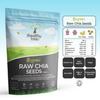 Organic Chia Seeds by TheHealthyTree Company. High in Fibre, Protein & Omega-3 - Raw, Vegan Chia Seeds 500g view 2