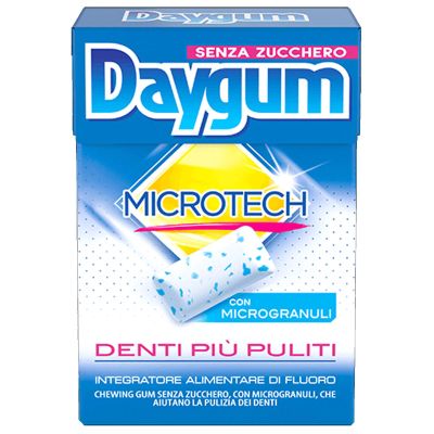 20 PACKS DAYGUM MICROTECH CHEWING GUM SUGAR FREE