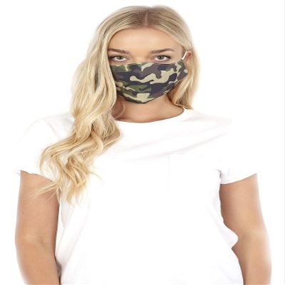 Adult Ladies Face Mask Mouth Protection Cover Mens Washable Reusable Mask Unisex (Camouflage)