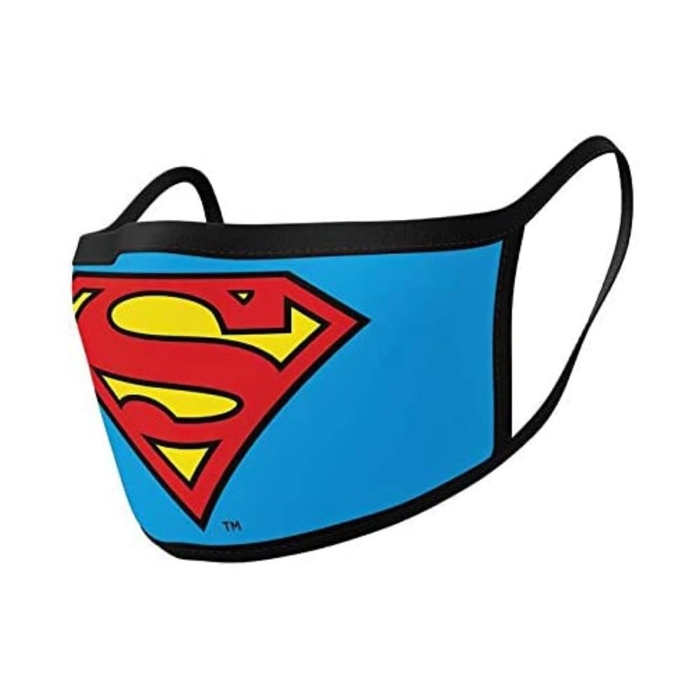 Pyramid International Superman Logo Face Mask Covering, Blue, One Size
