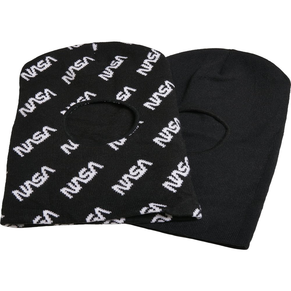 Mister Tee Unisex NASA Storm Mask Winter-Zubehr-Set, Noir/Noir/Blanc, TU EU