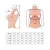 FSYH Realistic Silicone Breast Forms Half Body Suit Breast Plate Artificial Fake Boobs for Crossdresser Transgender Costumes Filler with Elastic Cotton,D Cup view 3