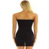 Aiihoo Women's One Piece Strapless Stretchy Tube Dress See Through Mini Skirt Clubwear Black One Size view 4