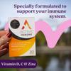 Active Immune Supplement, Vitamin D3, C & Zinc, Vegan, Multivitamin with Zinc 30 Capsules, 1 Month Supply view 2