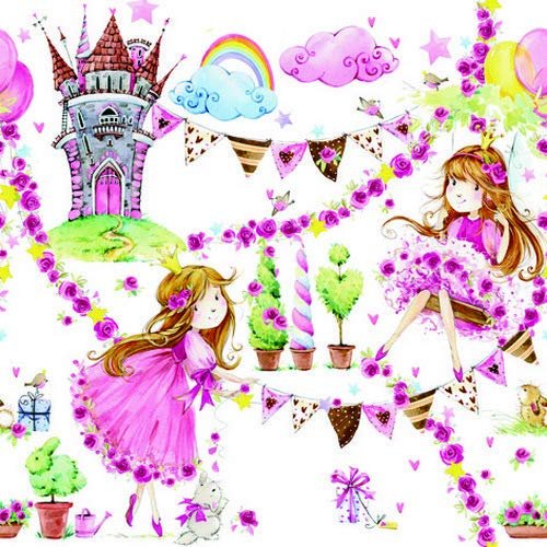 20 Napkins "Einmal Prinzessin sein | Girls | Children | Birthday 33 x 33 cm