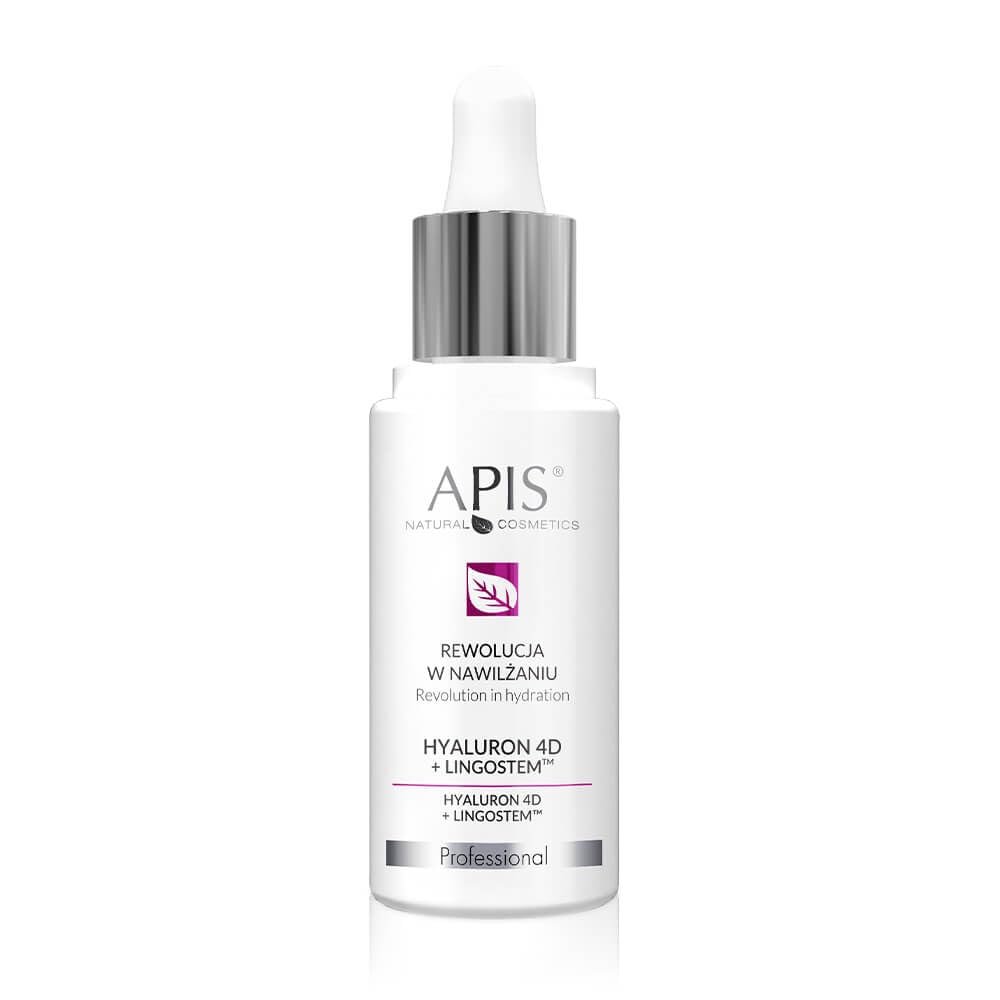 APIS HYALURON 4D + LINGOSTEM TM with Amino Acids and Macadamia Nut Oil | Revolution in Hydration | 30 ml