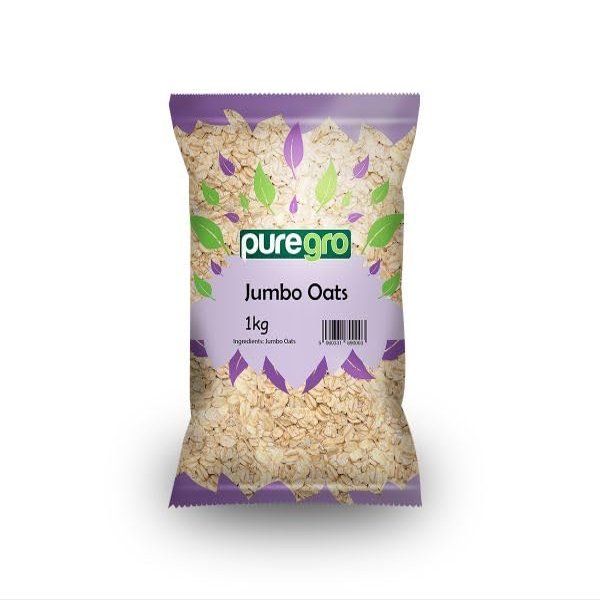 Puregro JUMBO OATS 1kg | Wholegrain | Porridge Oats | Premium Quality.
