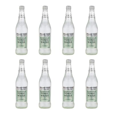 Fever Tree Refreshingly Light Elderflower Tonic 500ml Glass Bottle - Pack of 8