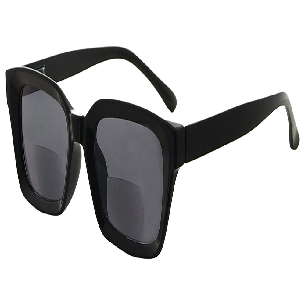 Eyekepper Bifocal Sunglasses for Women Reading under the Sun Stylish Bifocal Readers Tinted Lens Oversize - Black +3.00