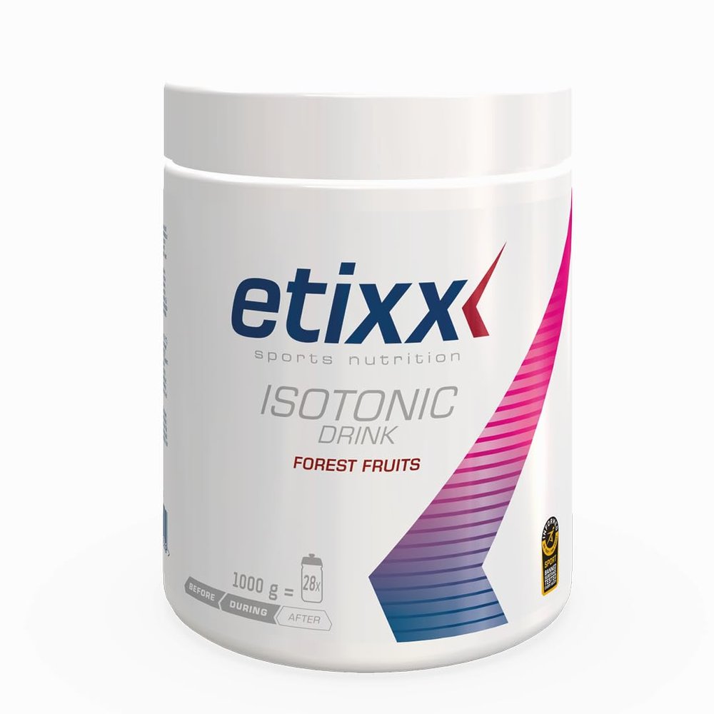 Etixx Isotonic Isotonic Drink, Forest Fruits Flavour, 1 kg, Hydration and Fast Energy for Endurance Athletes, Electrolyte Replacement During Exercise