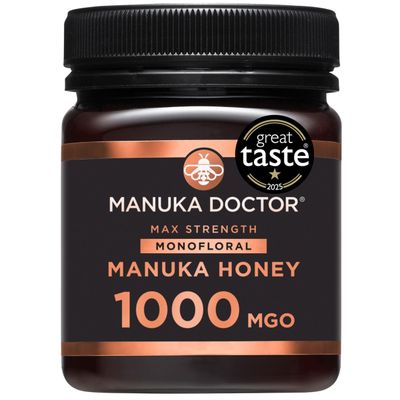 MANUKA DOCTOR | MGO 1000 Manuka Honey Monofloral | 250g | 100% Pure New Zealand Honey | Certified RAW | Non-GMO | Independently Lab Tested | Hive to Home Traceable