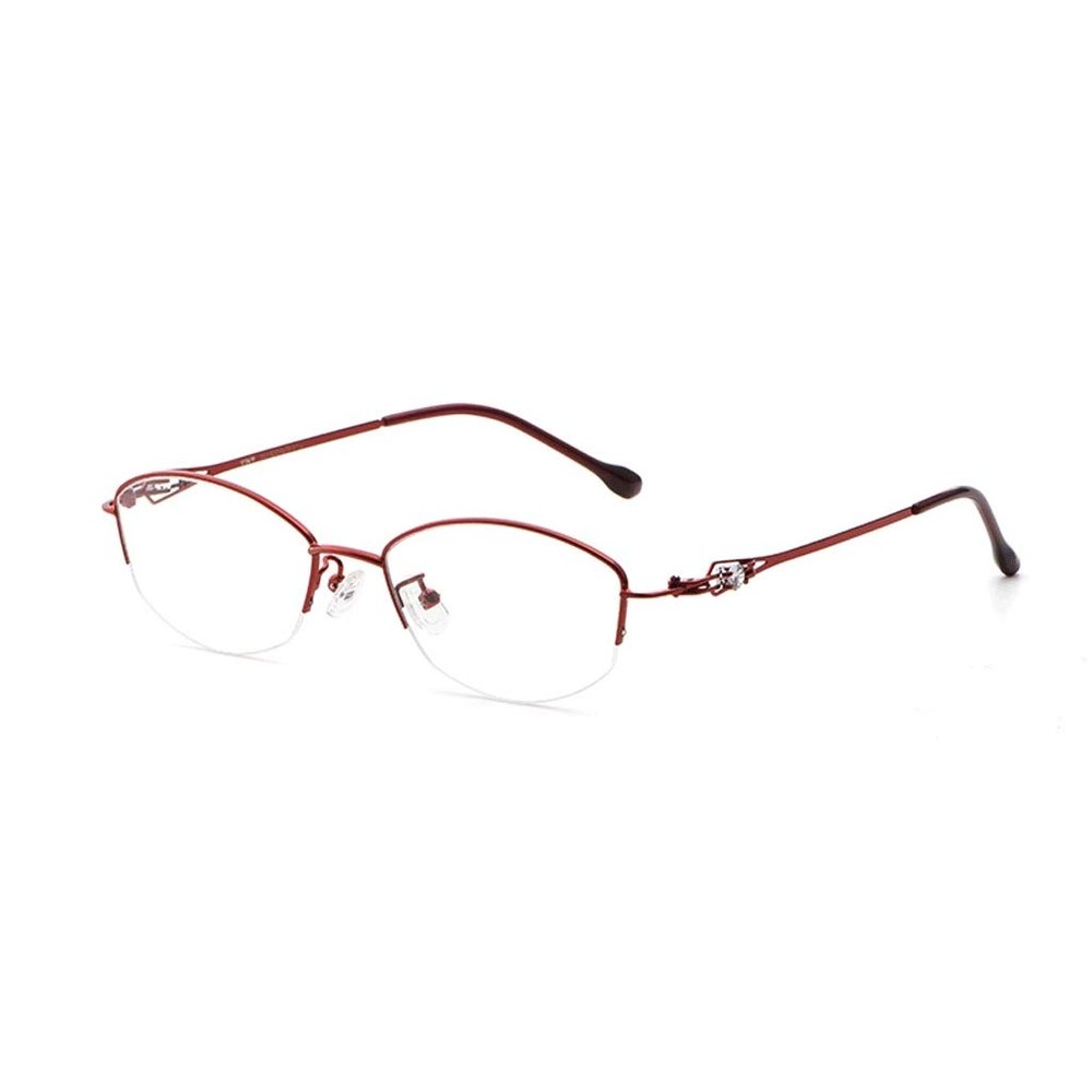 Super Light Old Reading Glasses, AR Anti-Reflective Coating, Eyeglasses, Blue Light Blocking, Anti Glare, Progressive Multifocal, Quality Readers (Color : Red, Size : 1.0)