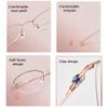 Super Light Old Reading Glasses, AR Anti-Reflective Coating, Eyeglasses, Blue Light Blocking, Anti Glare, Progressive Multifocal, Quality Readers (Color : Red, Size : 1.0) view 3