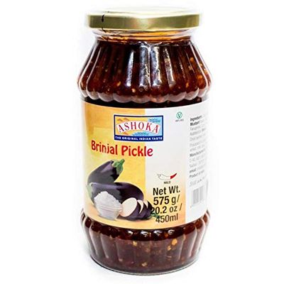 Ashoka Aubergine | Brinjal Pickle 575g (Pack of 6)
