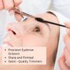 HUNYLONDON Eyebrow Scissors Pro Stainless Steel Hair Removal Trimmer Sharp Clipper Eyelash Small Sharp Scissors Beauty Grooming Kit for Nail, Eyebrow, Eyelash, Nose, Crafts for Women and Men view 2