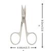 HUNYLONDON Eyebrow Scissors Pro Stainless Steel Hair Removal Trimmer Sharp Clipper Eyelash Small Sharp Scissors Beauty Grooming Kit for Nail, Eyebrow, Eyelash, Nose, Crafts for Women and Men view 3