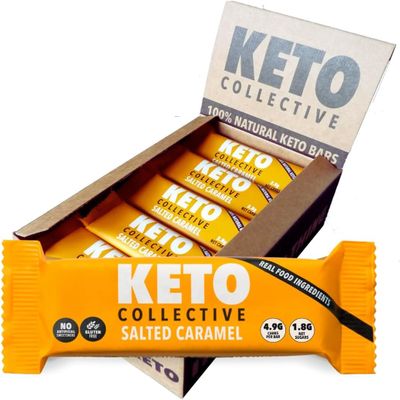 Keto Collective Keto Bars 15x40g | 2g Net Carbs | Keto Snacks | High Fibre | Natural Ingredients | Source of Protein | Low Carb Snacks | Gluten Free | Vegan | Made in the UK | No Artificial Sweeteners
