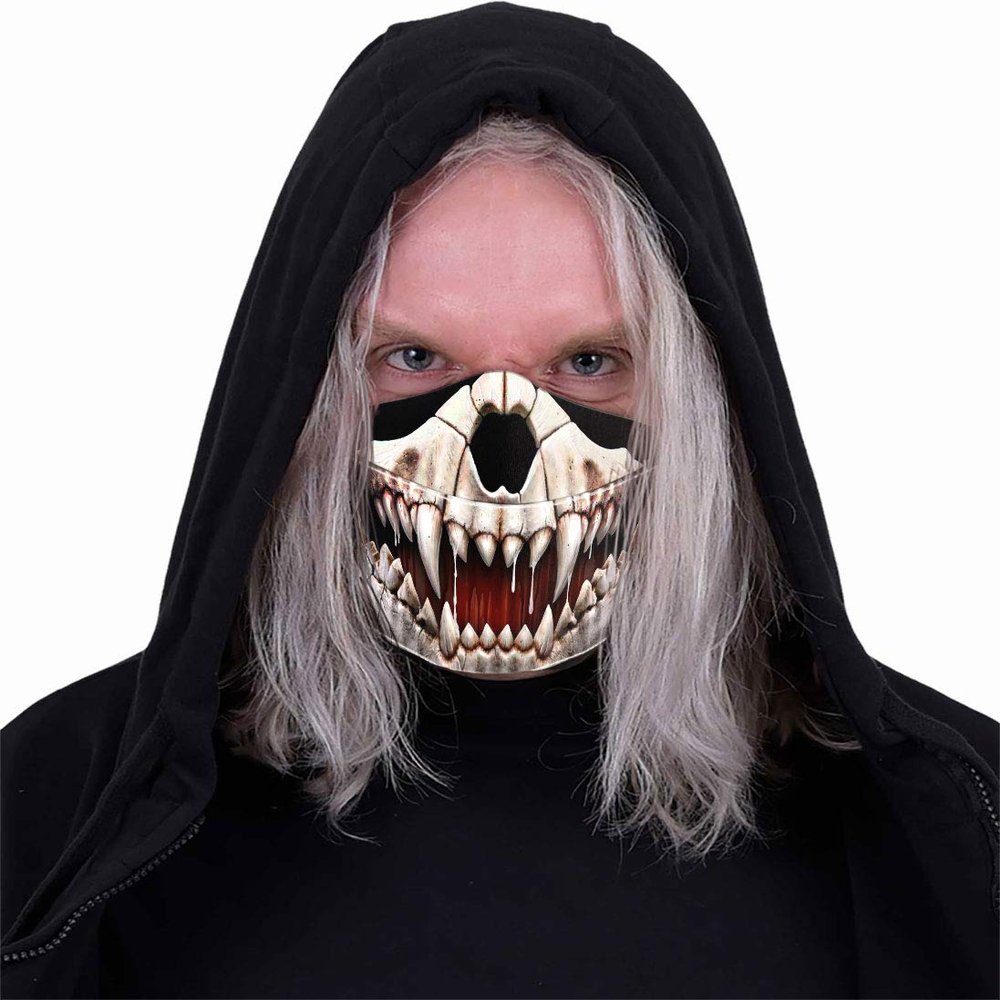 Spiral - Rock Jaw - Premium Cotton Fashion Mask With Adjuster - L