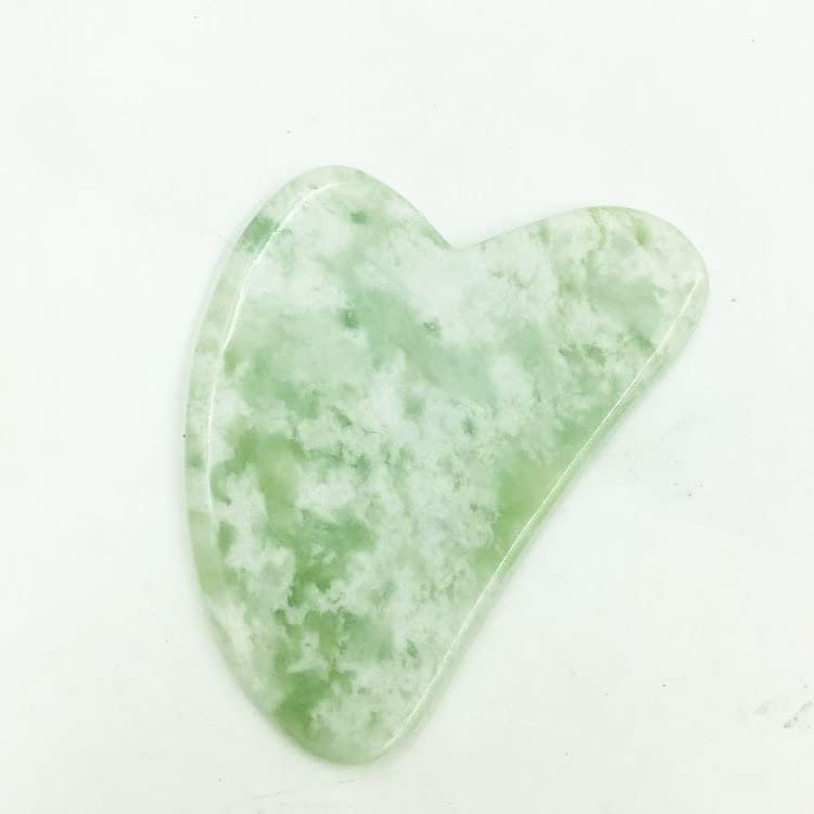 1Pc Gua Sha Green Aventurine Jade Gua Sha Guasha Scraping Massage Tool Scraping Board for Skin Caring Spa Acupuncture