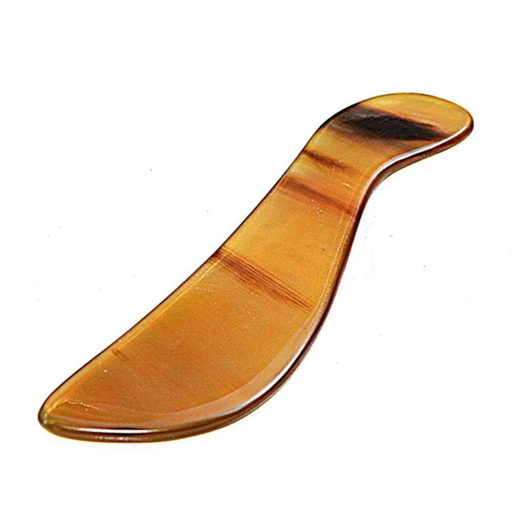 1Pc Gua Sha Scraping Ultra Smooth Buffalo Horn Gua Sha Board Chinese Traditional Massage Tool for Acupuncture Therapy