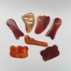 2 Piece Set Gua Sha Facial Face Massage Natural Jade Agate Scraping Board Meridian Scraping for Face and Back view 3