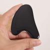 1Pc Gua Sha Massage Tool Face Stone Natural Black Obsidian Gua Sha Stone Promotes Blood Circulation view 4