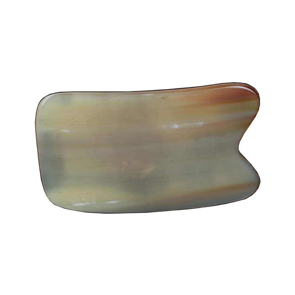 1Pc Gua Sha Board Horn Scraping Board Natural Household Facial Back Body General Massage Scraping Sand Board