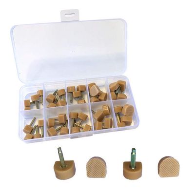 High Heel Tips Replacement kit, Black Taps Caps Replacement Repair, U-Shape Dowels 20 Pairs Nail Pin 2.4mm 3.0mm with Size 8 * 8mm 9 * 9mm 10 * 10mm 11 * 11mm 12 * 12mm