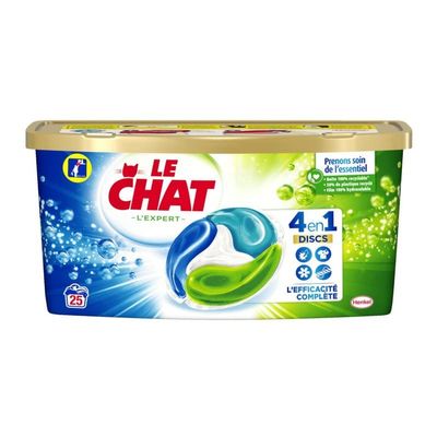 Le Chat - Expert 4 in 1 Detergent - 25 Doses - Pack of 2 - Sold in Packs