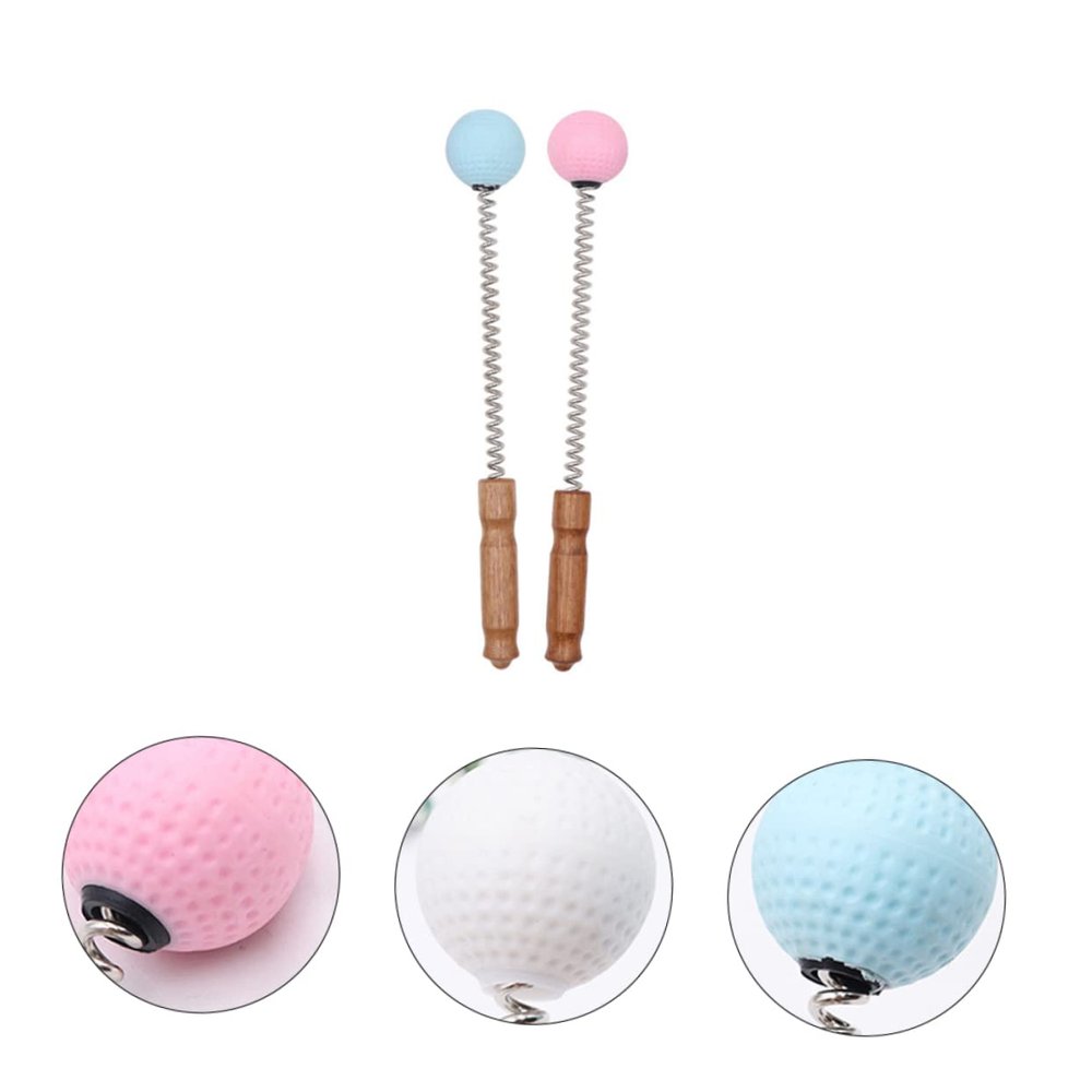 2pcs Massager Ball Hammer Neck Back Shoulder Handheld Massage Stick Body Massager Fatigue for Adults (Random Color)