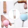 2pcs Massager Ball Hammer Neck Back Shoulder Handheld Massage Stick Body Massager Fatigue for Adults (Random Color) view 2