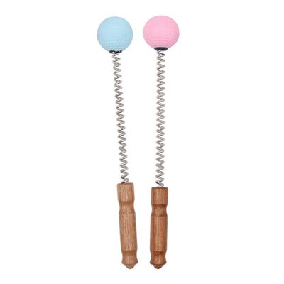 2 Pcs Massager Ball Hammer Ball Massager Stick Manual Shoulder Full Body Reduce Fatigue for Home Office Random Color
