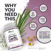 Garlic Capsules 25,000 mg - 240 Softgel Capsules - 8 Month Supply - High Strength Garlic Supplement - Extract from Allium Sativum - 1.5 mg of Allicin - Made in The UK - Nu U Nutrition view 4