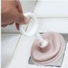 Zonfer 1pc Sink and Drain Plunger Household Sink Sewer Dredge Practical Kitchen Bathroom Hair Filter Cleaning Tools Pink view 2