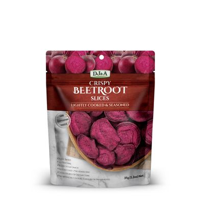 DJ&A CRISPY BEETROOT SLICES 35G - 10 Pack - Vegan
