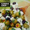 Candia Crop Greek Green Olives Stuffed with Florina Red Pepper Paste, Pack of 5 x 200g (Total: 1 kg) view 2
