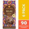 Aduna Organic Relax Cacao Super Tea | Natural Caffeine-Free Herbal Infusion With Cinnamon, Cardamom & High-Flavanol Cacao | Superfood Tea for Heart Support | 15 Biodegradable Pyramid Bags x 6 Packs view 3